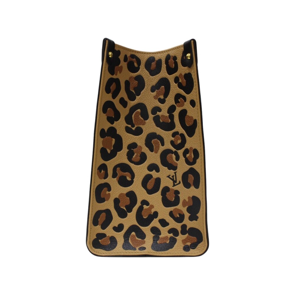 Louis Vuitton Wild Heart On the Go Empreinte Leopard Shoulder Tote Bag Black - Picture 3 of 7